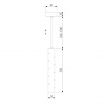 Подвесной светодиодный светильник Elektrostandard Bong 50214/1 Led золото a055667