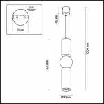 Подвесной светодиодный светильник Odeon Light L-vision Sakra 4074/5L