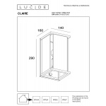 Уличный настенный светильник Lucide Claire 27883/11/31