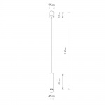 Подвесной светильник Nowodvorski Baton 7851