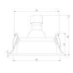 Встраиваемый светильник Elektrostandard Tune 25015/01 a065467