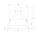 Встраиваемый светильник Elektrostandard Punto 25017/01 a065472