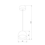 Подвесной светодиодный светильник Elektrostandard Uno 50261 LED a065698