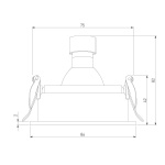 Встраиваемый светильник Elektrostandard Tune 25014/01 a065464