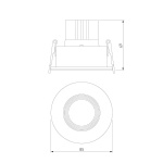 Встраиваемый светодиодный светильник Elektrostandard Artis 25096/LED a066136