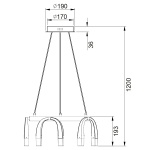 Подвесной светильник Vele Luce Negro VL7102P10