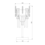 Настольная лампа Bogates Lago 01108/1 Strotskis