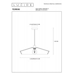 Подвесной светильник Lucide Yunkai 10413/50/72