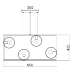 Подвесной светильник Vele Luce Speed VL6292P04