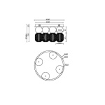 Потолочная светодиодная люстра Maytoni Drop MOD273CL-L60CH3K