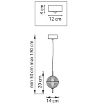 Подвесной светодиодный светильник Lightstar Acrile 738023