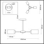 Потолочная люстра Lumion Comfi Dallin 5639/3C