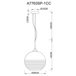 Подвесной светильник Arte Lamp Wave A7763SP-1CC