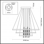 Подвесной светодиодный светильник Odeon Light L-vision Monica 3901/99L