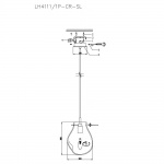 Подвесной светильник Lumien Hall Nertus LH4111/1P-CR-SL