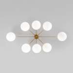 Потолочная люстра Eurosvet Opaline 70220/8 латунь Smart