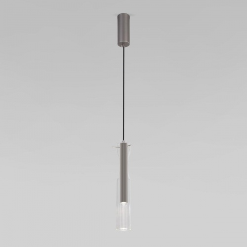Подвесной светодиодный светильник Eurosvet Swan 50254/1 Led графит
