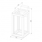 Уличный настенный светодиодный светильник Elektrostandard Frame 1527 Techno Led серый a051856