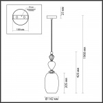 Подвесной светильник Odeon Light Classic Bizet 4893/1B