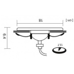 Встраиваемый светильник Arte Lamp A6664PL-1BK