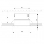 Встраиваемый светодиодный светильник Elektrostandard 25025/Led 3W 4200K BK черный a056777