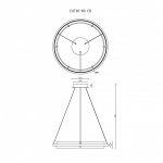 Подвесной светодиодный светильник iLedex Meridian C4716-60 CR