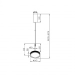 Подвесной светодиодный светильник Maytoni El MOD041PL-L15WG3K