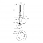 Подвесная люстра Maytoni Basic form MOD521PL-03G