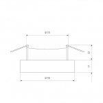 Встраиваемый светильник Elektrostandard 118 MR16 серебро/черный a053349