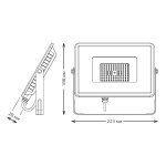 Прожектор светодиодный Gauss Qplus 50W 6500К 690511350