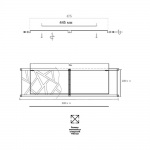 Потолочный светодиодный светильник Sonex Avra Fabiana 7700/60L