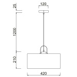 Подвесной светильник Vele Luce Ritmo VL6312P21