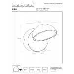 Уличный настенный светодиодный светильник Lucide Finn 22865/12/31