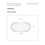 Потолочный светильник Lucide Manuela 78174/40/33