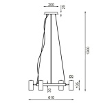 Подвесной светильник Vele Luce Acquario VL10135P04