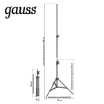 Основа для торшера Gauss RL100