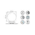 Светодиодный светильник для зеркал Gauss MAKEUP MK001