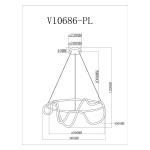 Подвесной светодиодный светильник Moderli True V10686-PL