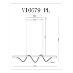 Подвесной светодиодный светильник Moderli True V10679-PL