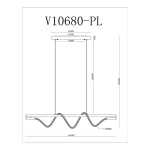 Подвесной светодиодный светильник Moderli True V10680-PL