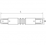 Коннектор гибкий Lightstar Barra 502159