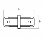 Коннектор прямой Lightstar Barra 502109