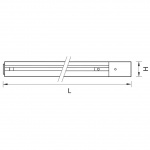 Шинопровод встраиваемый однофазный Lightstar Barra 501015