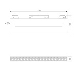 Трековый светодиодный светильник Elektrostandard Slim Magnetic 85209/01 a067371