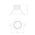 Встраиваемый светодиодный светильник Elektrostandard Even 25094/LED a065459