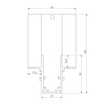 Коннектор L-образный внутренний Elektrostandard Slim Magnetic 85211/00 a067499