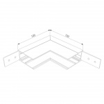 Коннектор L-образный внутренний Elektrostandard Slim Magnetic 85091/00 a057206