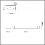 Настенный светодиодный светильник Odeon Light Hightech Arno 3888/18WB