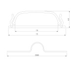 Профиль гибкий алюминиевый с рассеивателем Elektrostandard LL-2-ALP012 a053631