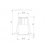 Встраиваемый светодиодный светильник Elektrostandard 15269/LED белый/сатин никель a056020